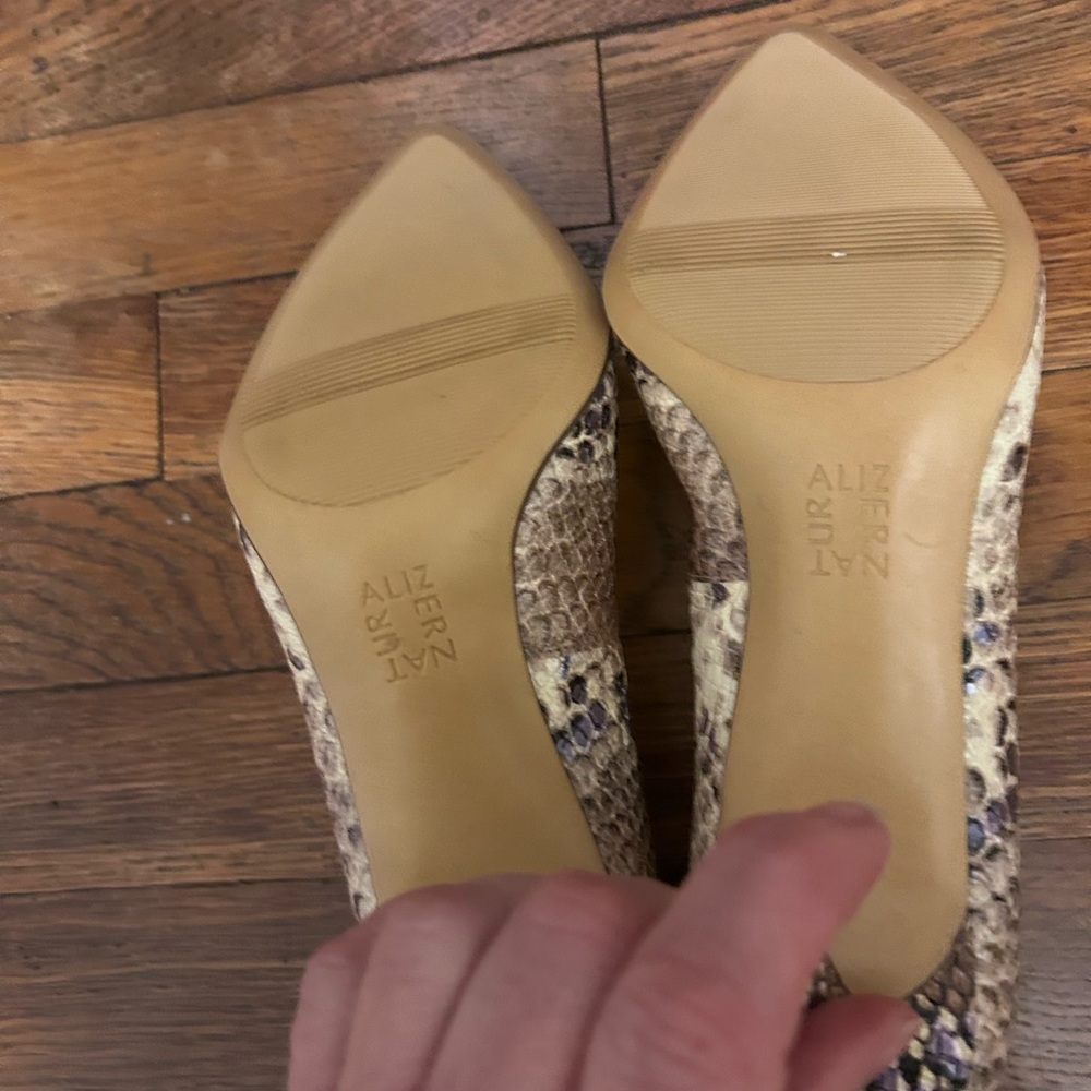Naturalizer Brown Snakeskin Heels - Picture 6 of 10